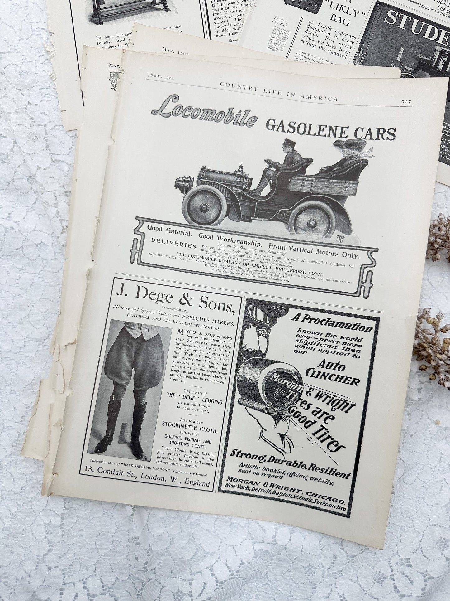 Vintage Magazine Page Set