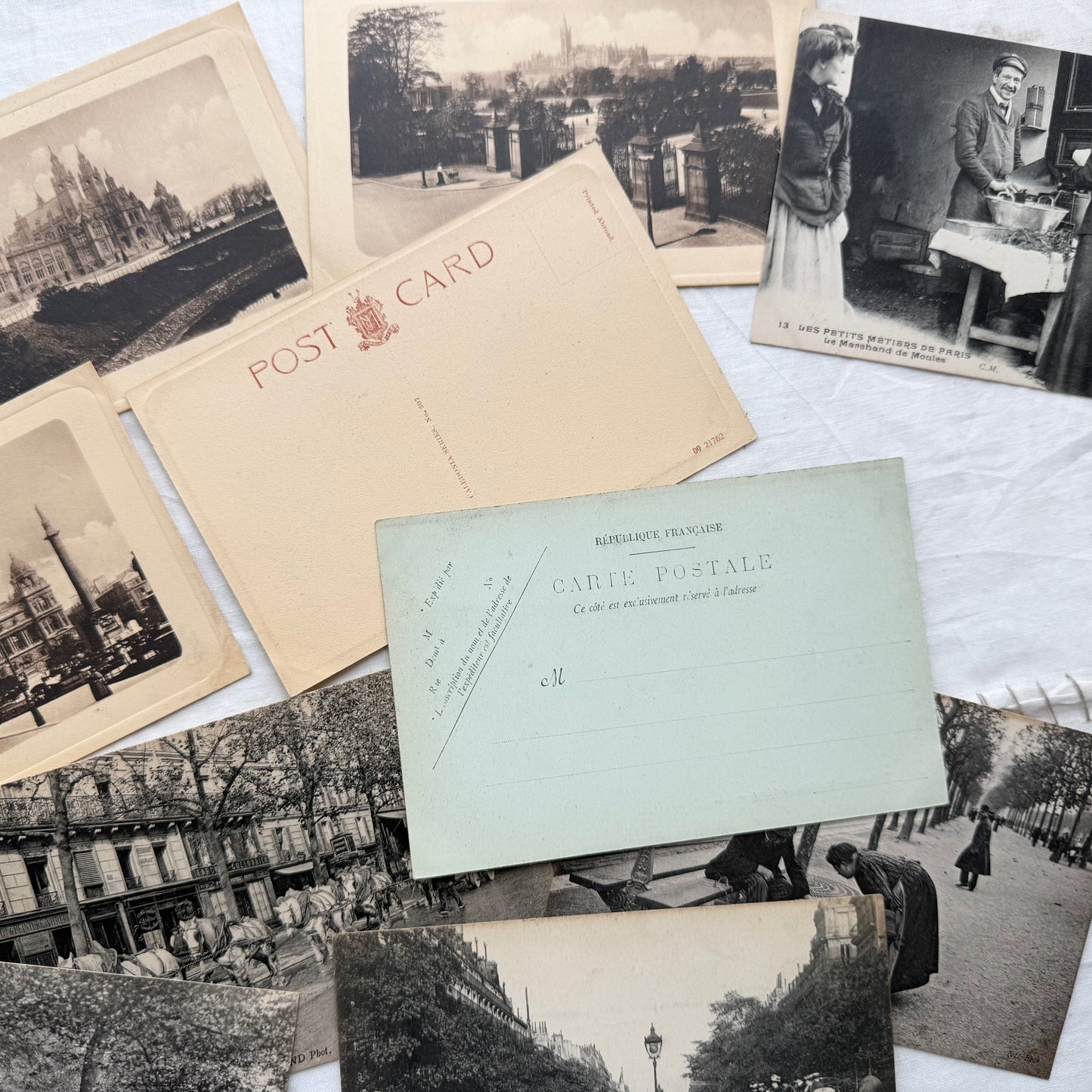 Vintage French Postcards (Set of 10)