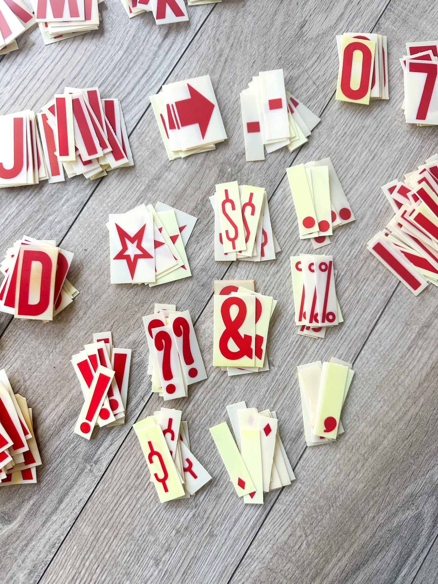 Plastic Alphabet, Numbers and Symbols