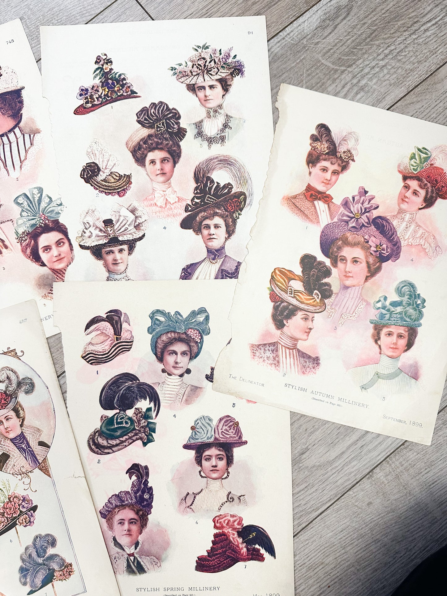 Vintage Fashion Prints (Set of 7)