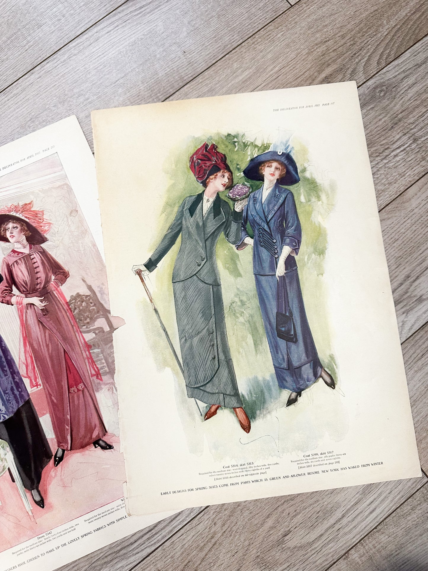 Vintage Fashion Prints (Set of 3)