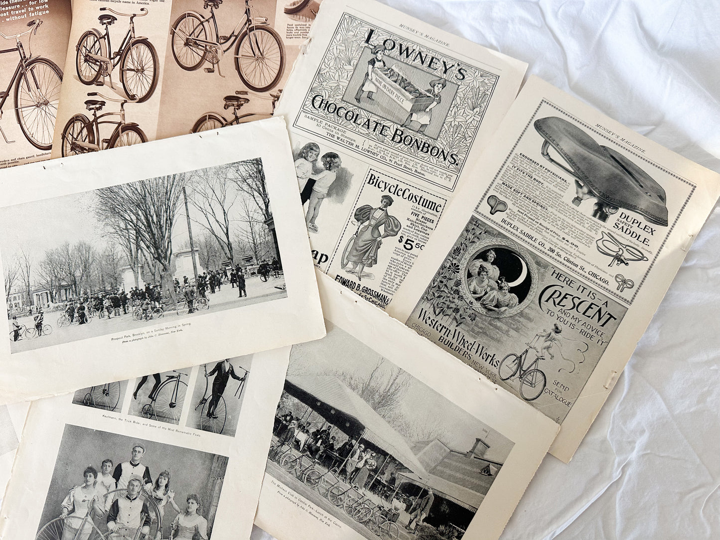 Vintage Bicycle Print Set