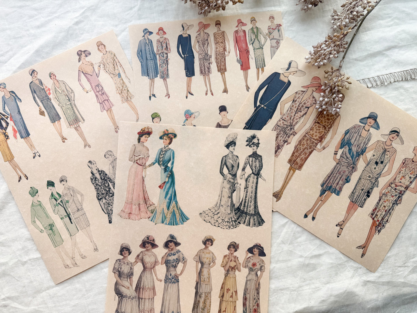 Junk Journal Page Pack- Fashion