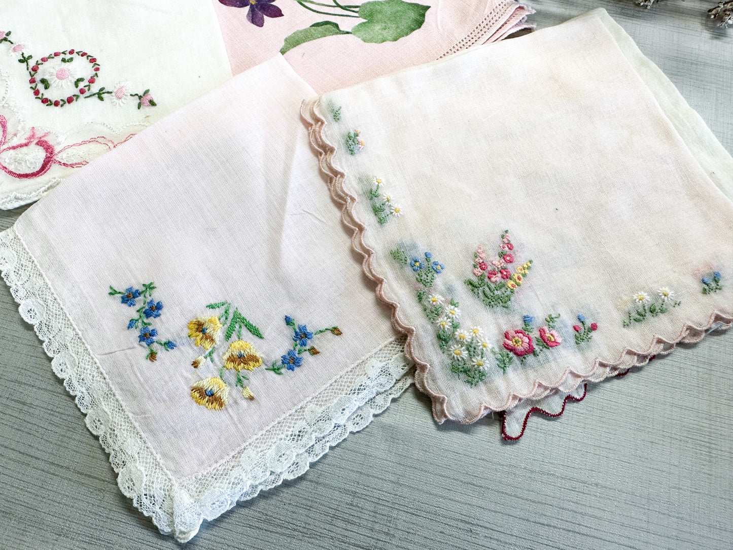 Vintage Hankie Set