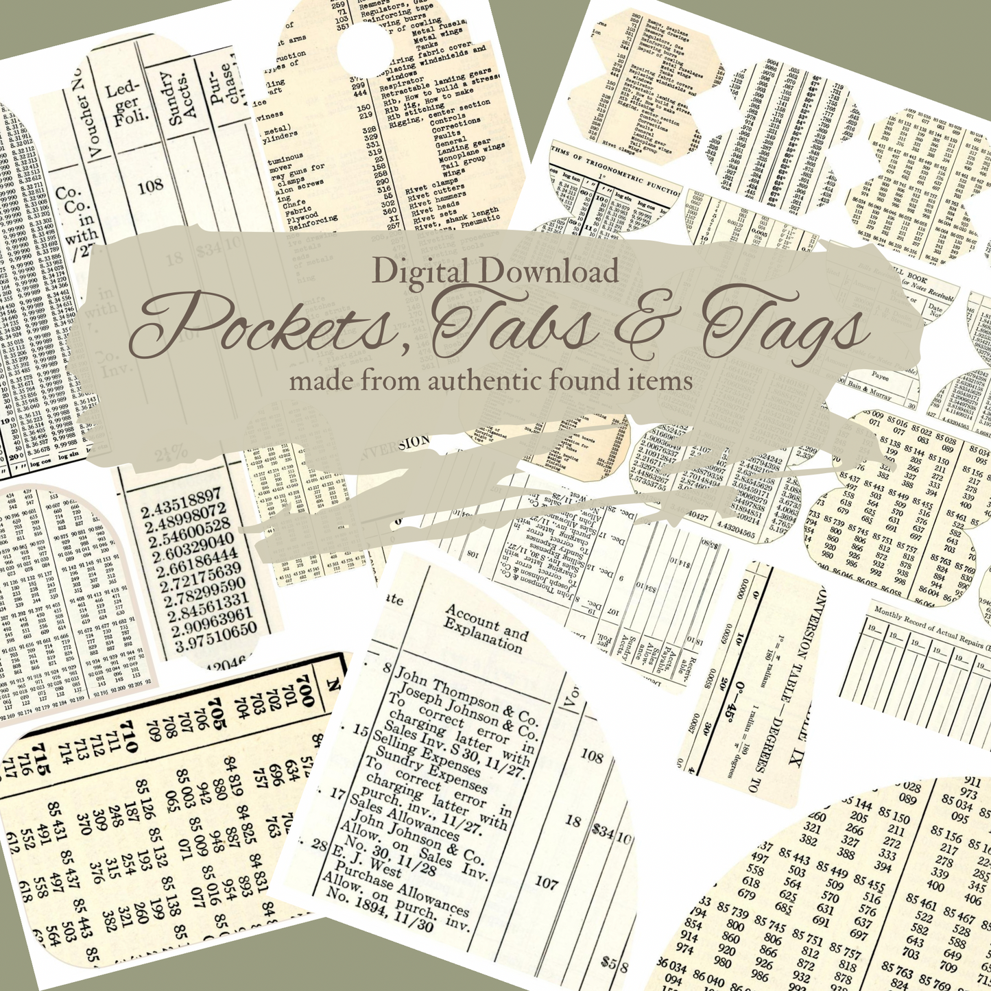 Tables- Digital Download
