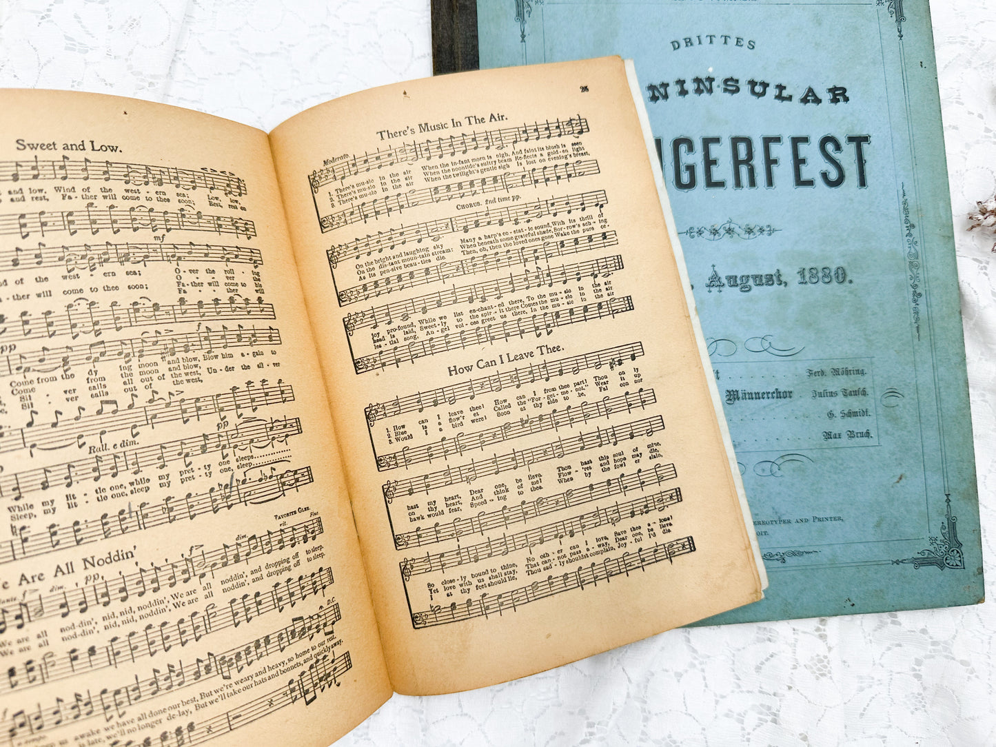 Vintage German Music Booklet and Book Cover