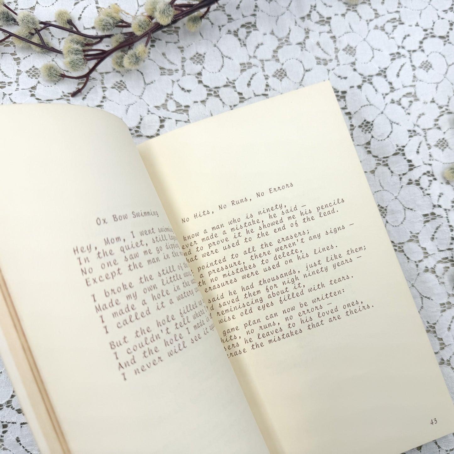 Vintage Poetry Book