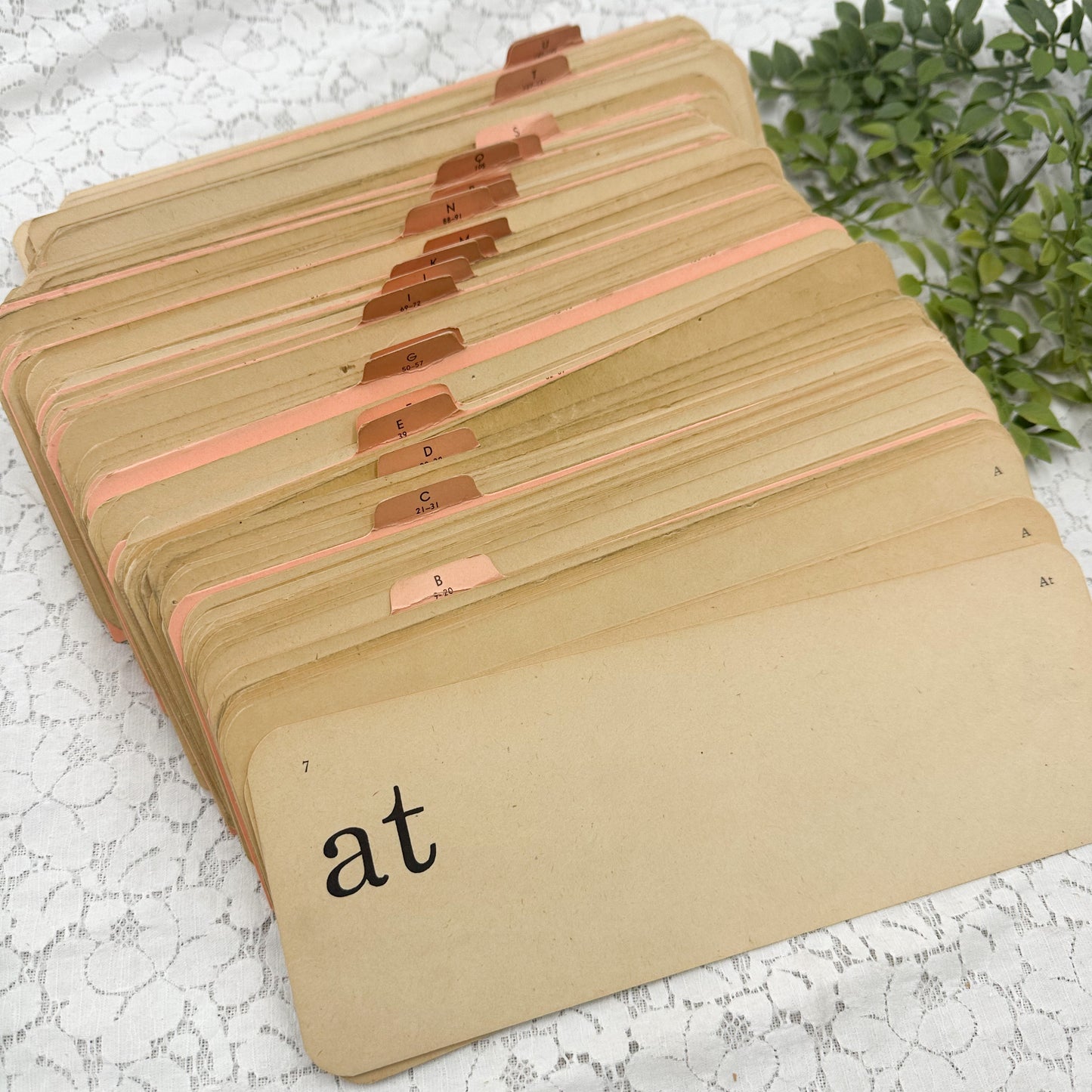 Vintage Word Flashcards (Set of 10)