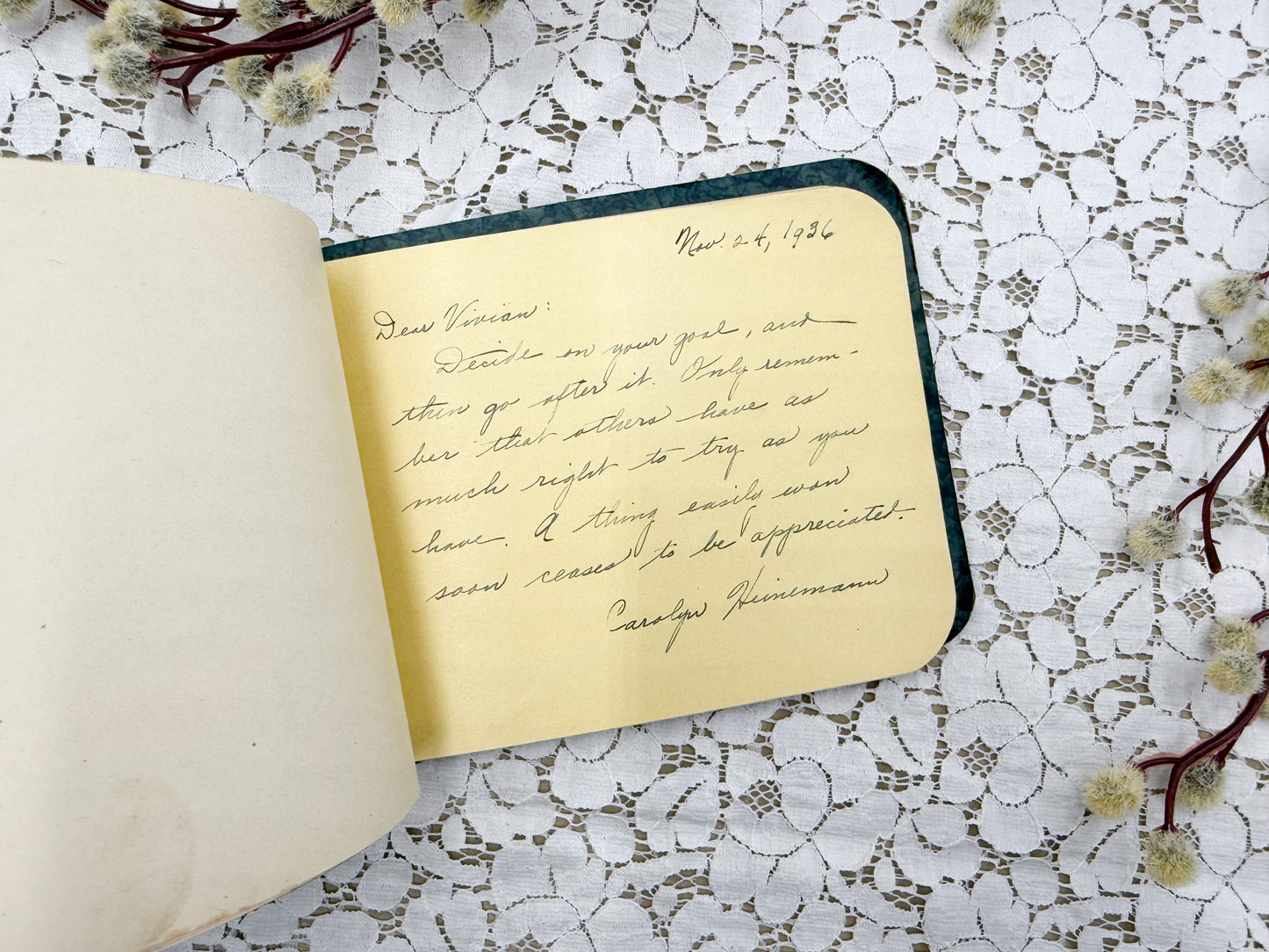 Vintage Autograph Book