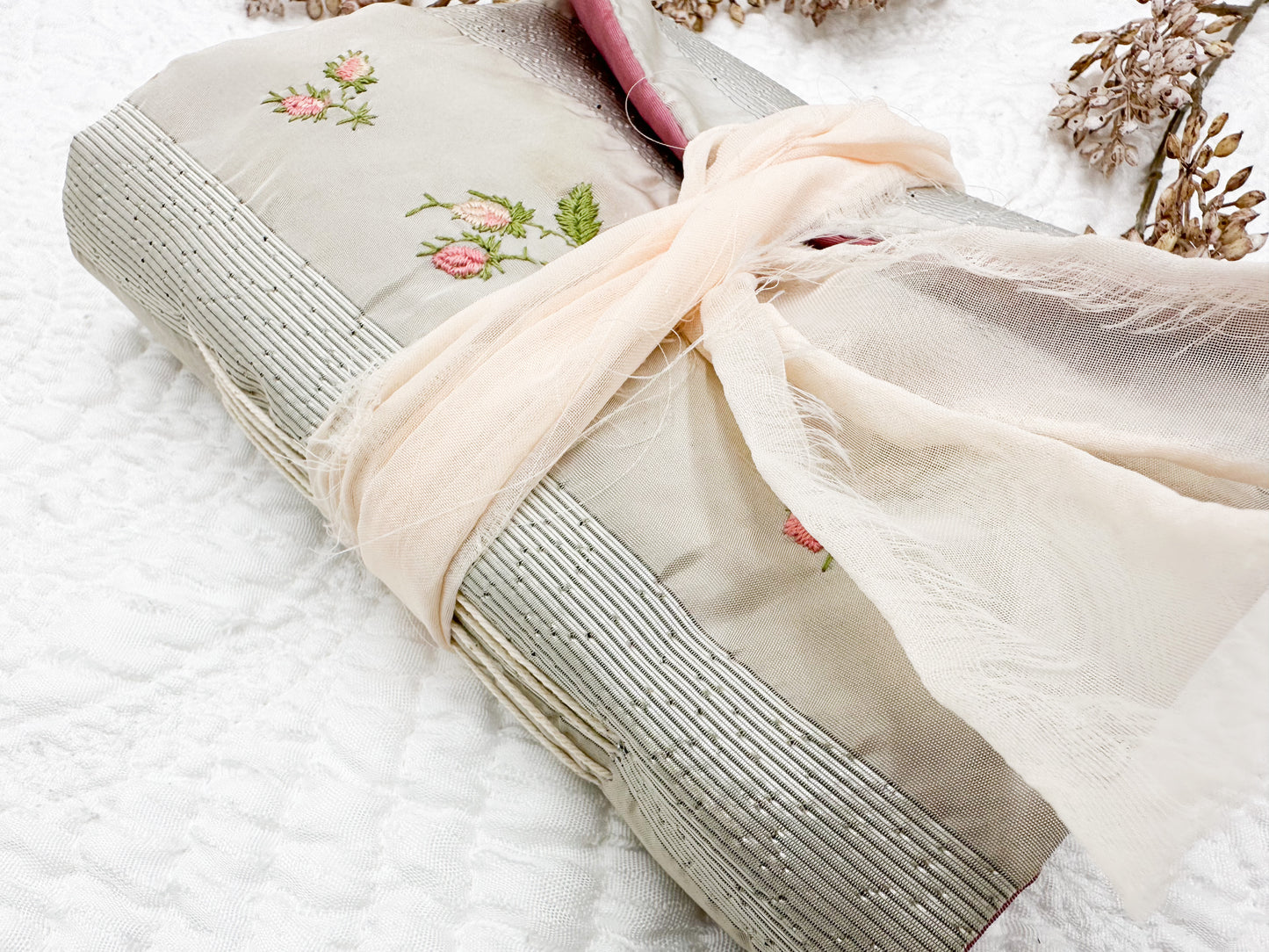 Handmade Journal with Vintage Linen