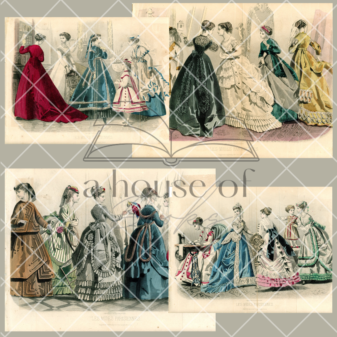 Vintage Fashion Plates- Digital Download