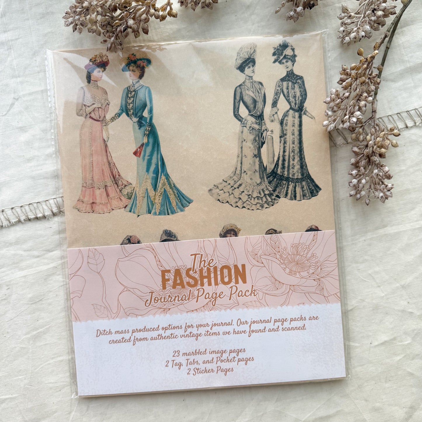 Junk Journal Page Pack- Fashion