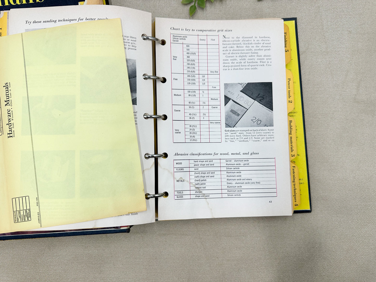 Vintage Handyman's Spiral Bound Book (2 Available)