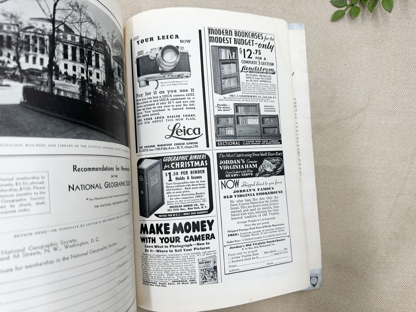 1930's National Geographic Magazine (2 available)