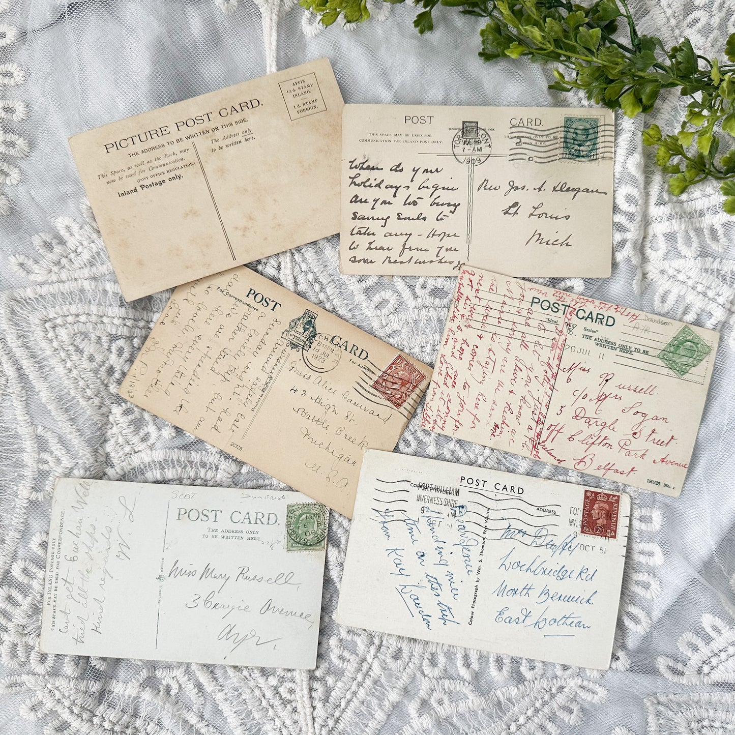 Vintage Postcard Set