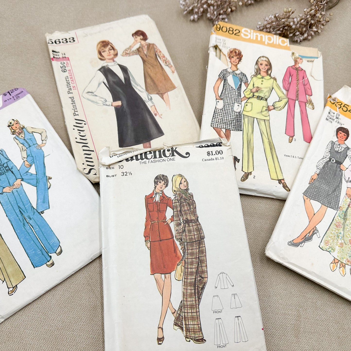 Set of Vintage Patterns