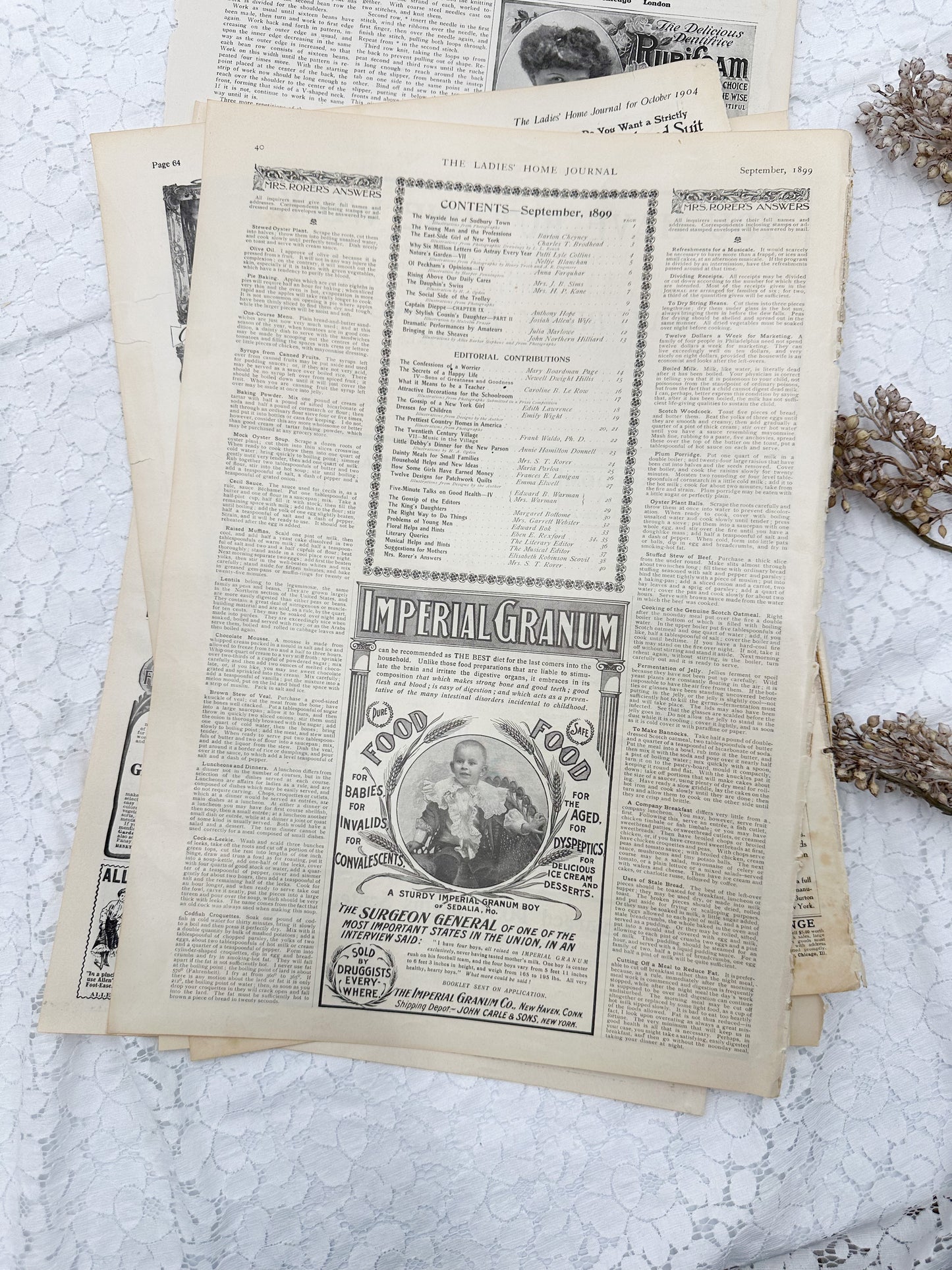 Vintage Magazine Page Set