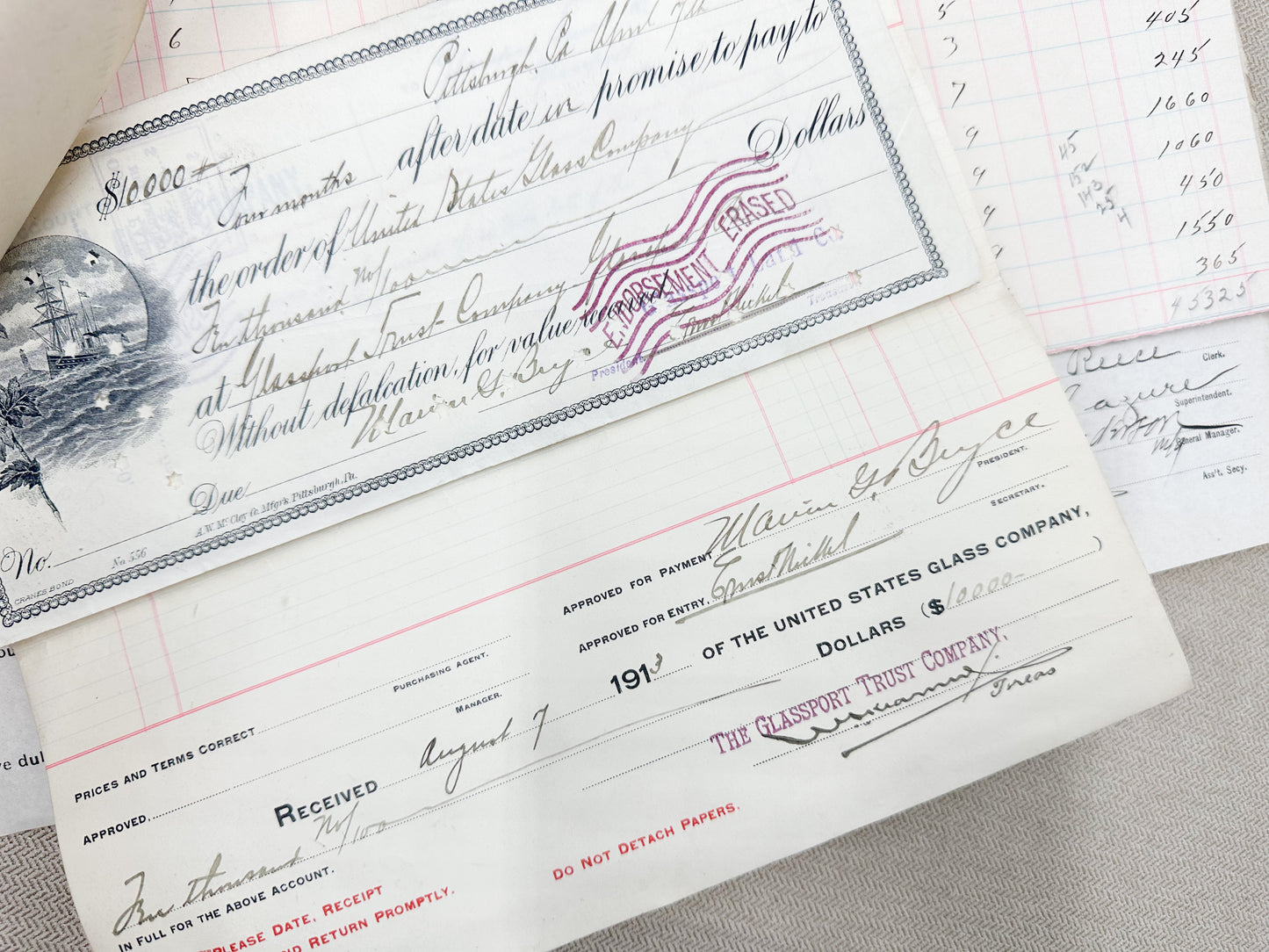 Vintage Ledgers and Papers