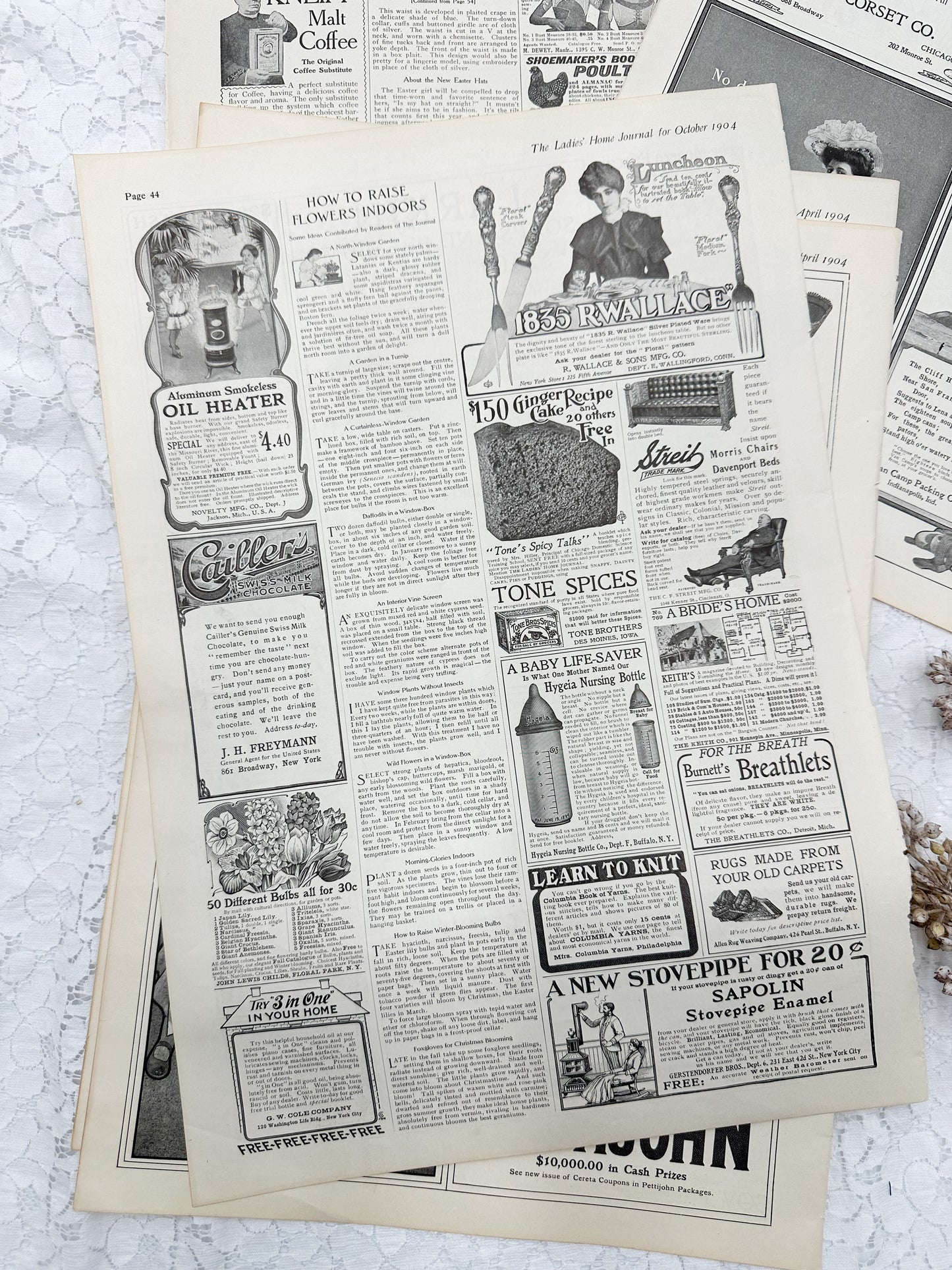 Vintage Magazine Page Set