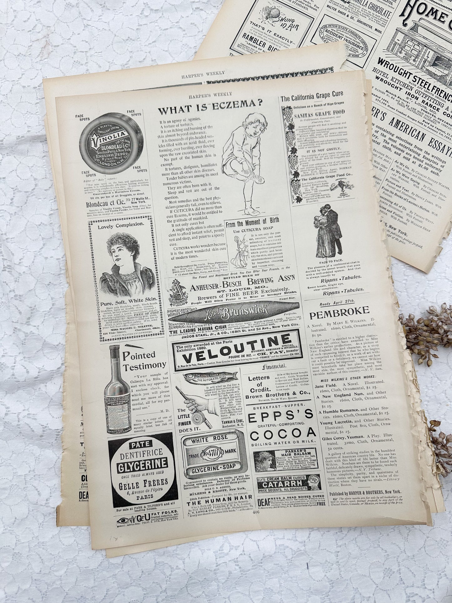 Vintage Magazine Page Set