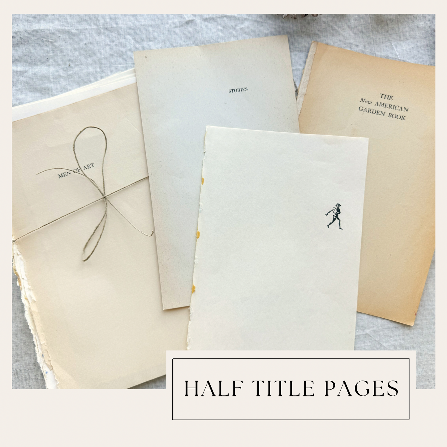 Vintage Half Title Page Pack