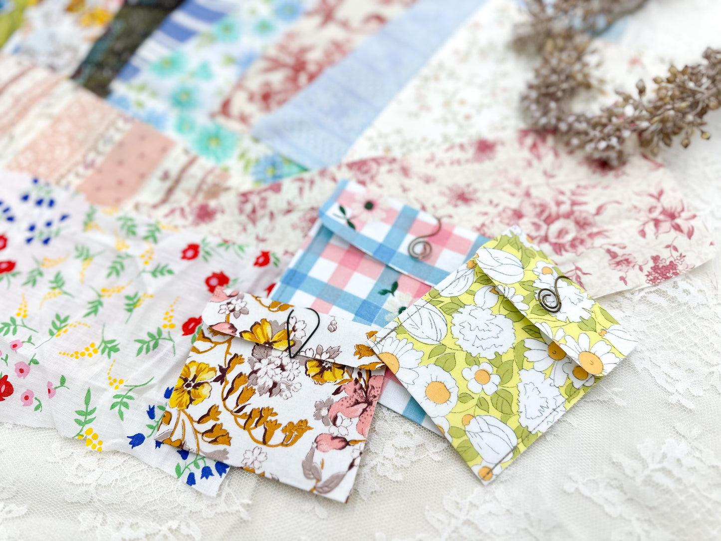 Printed Fabric Bundle- Great for freezer paper envelopes