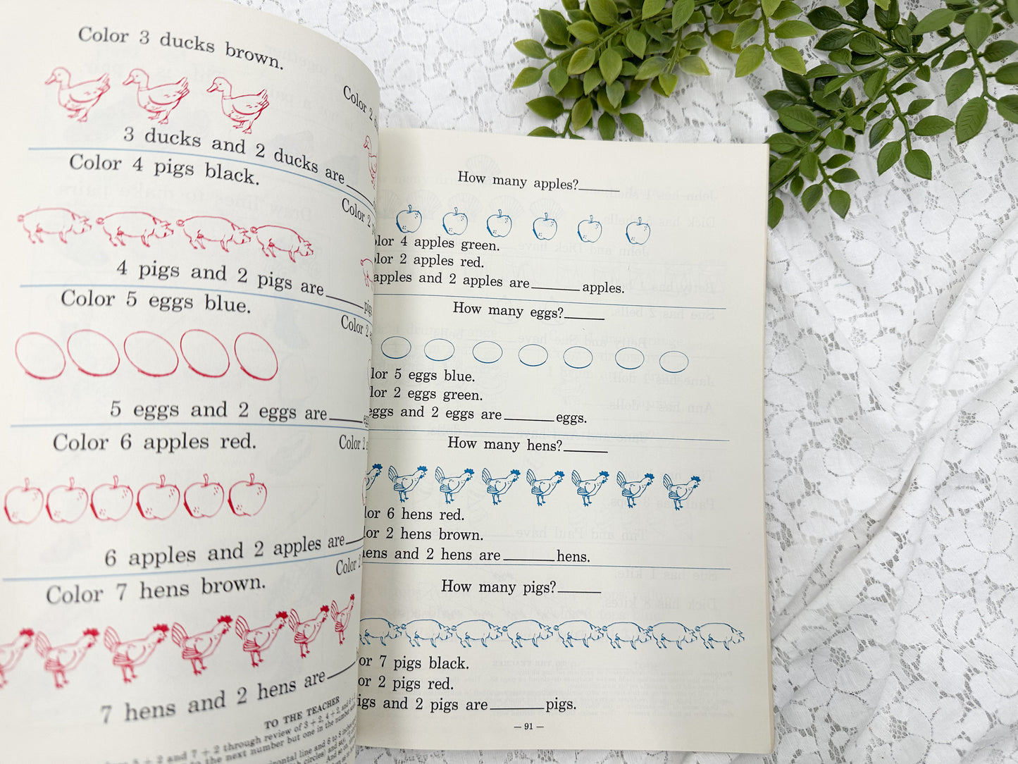 Vintage Children's Activity Books (Set of 2)