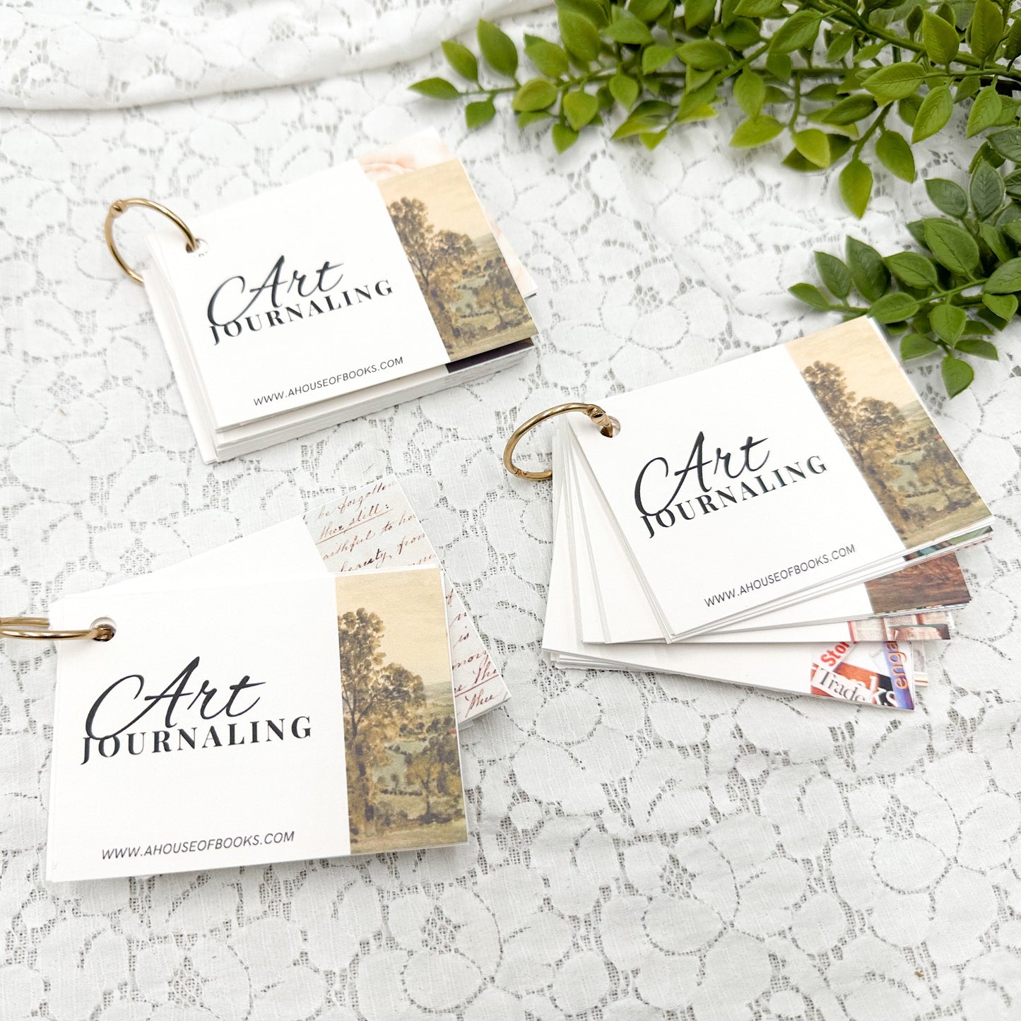 Floral Journal Kit with One of a Kind Journal and Ephemera