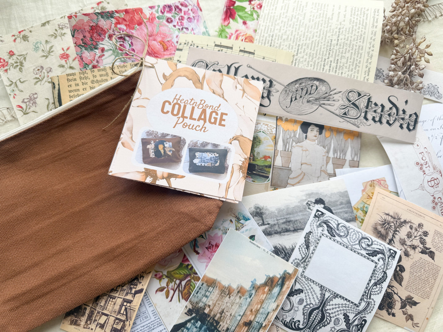 Collage Canvas Pouch with HeatnBond Images