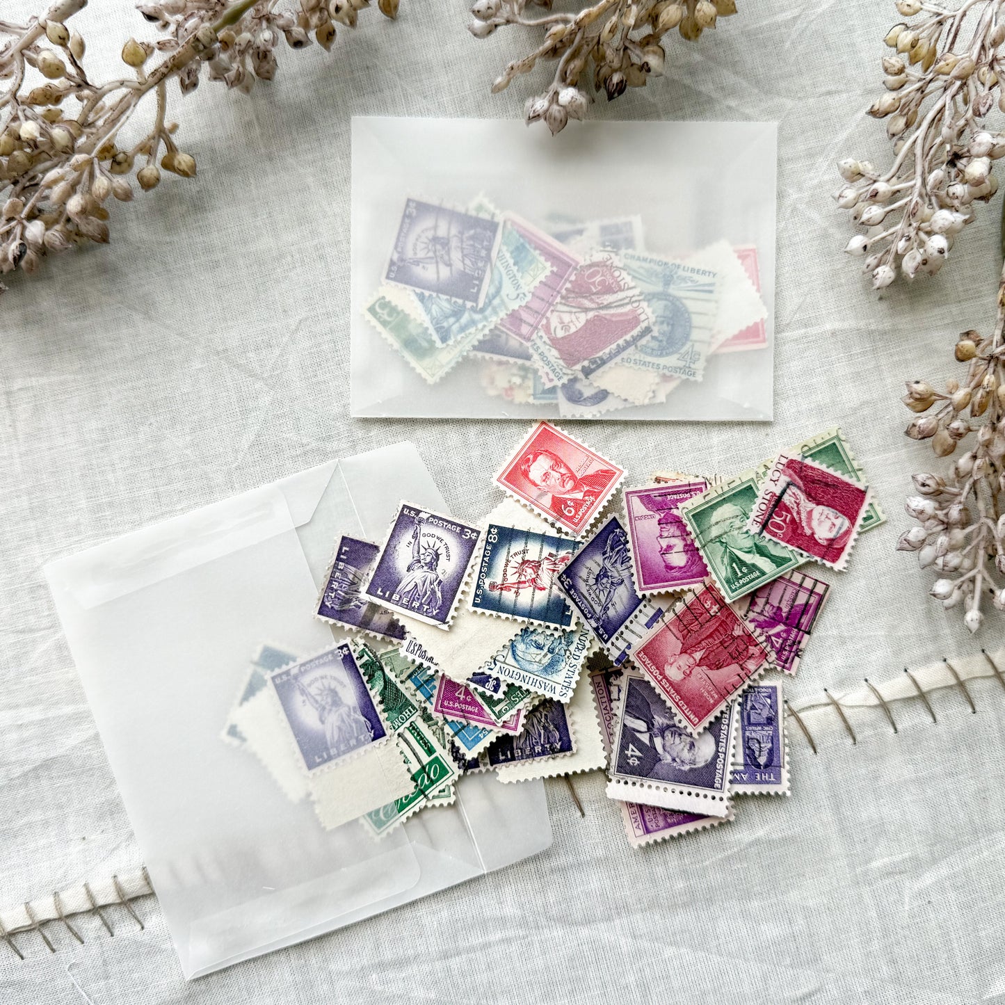 Bag of Vintage Stamps