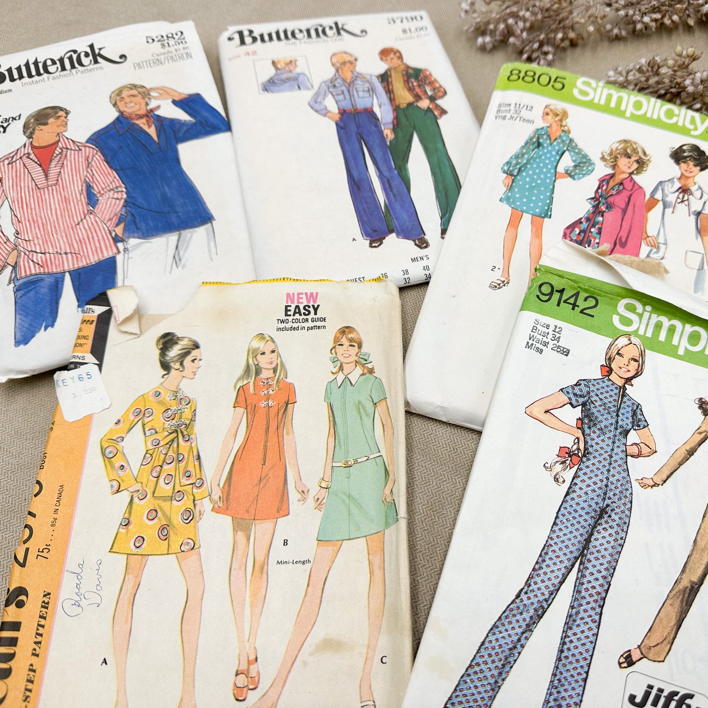 Set of Vintage Patterns