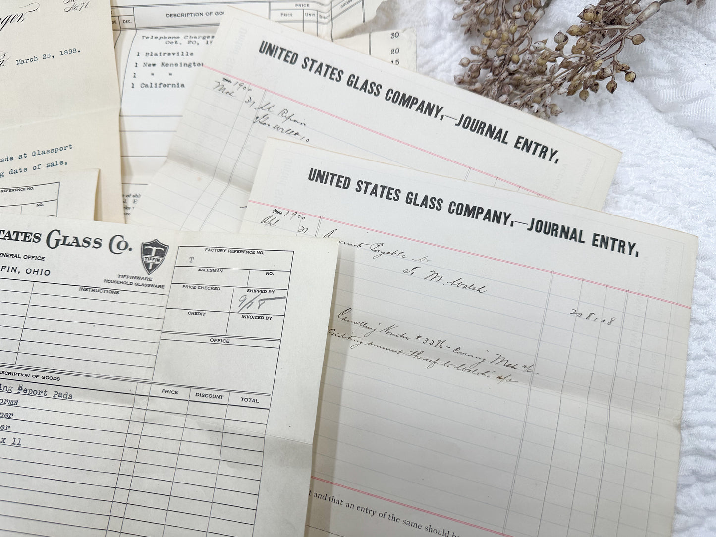 Vintage Papers and Forms
