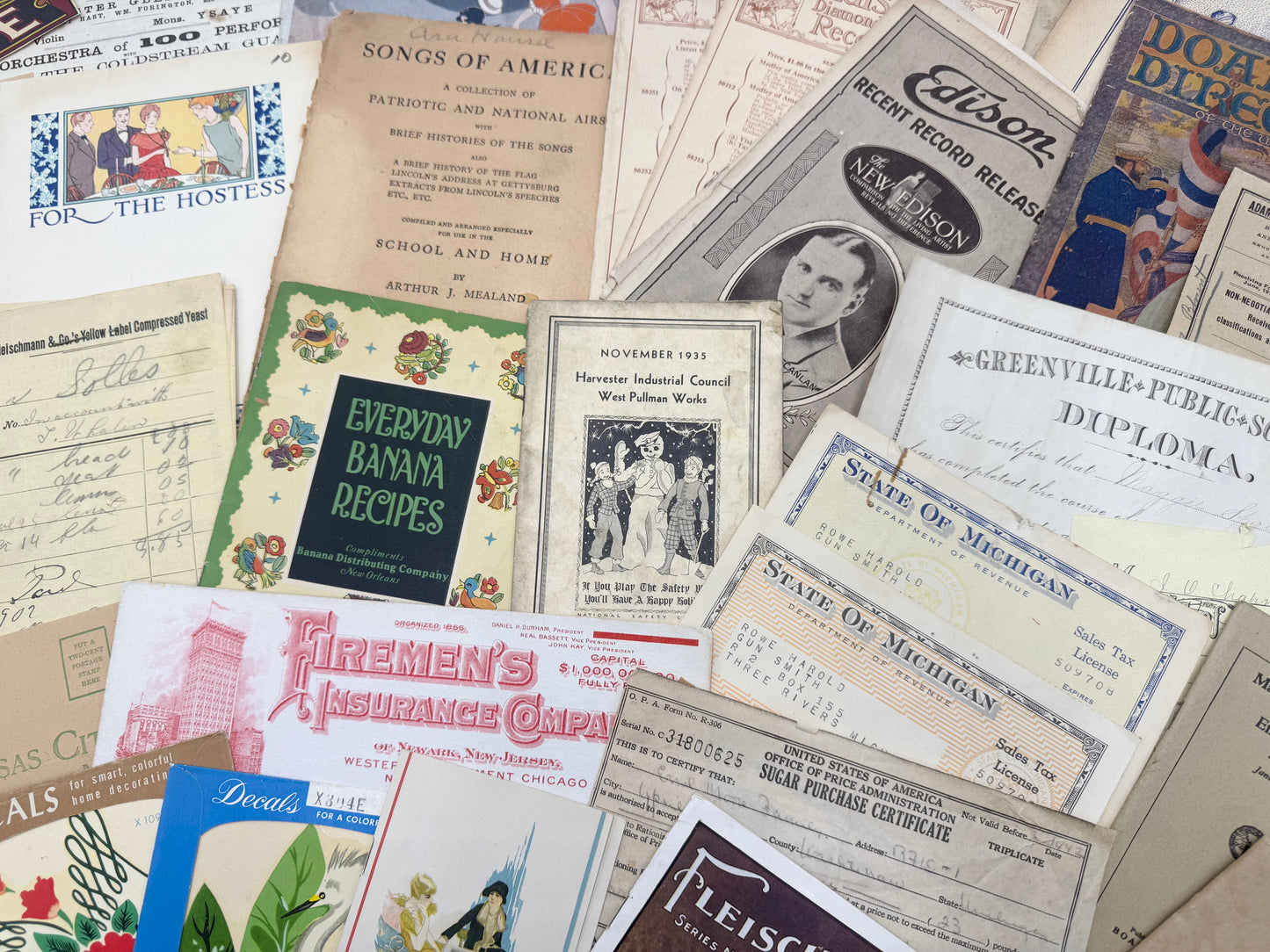 Vintage Ephemera Set