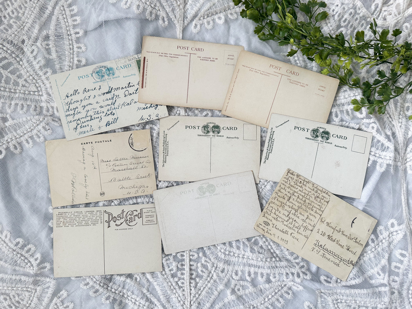 Vintage Postcard Set