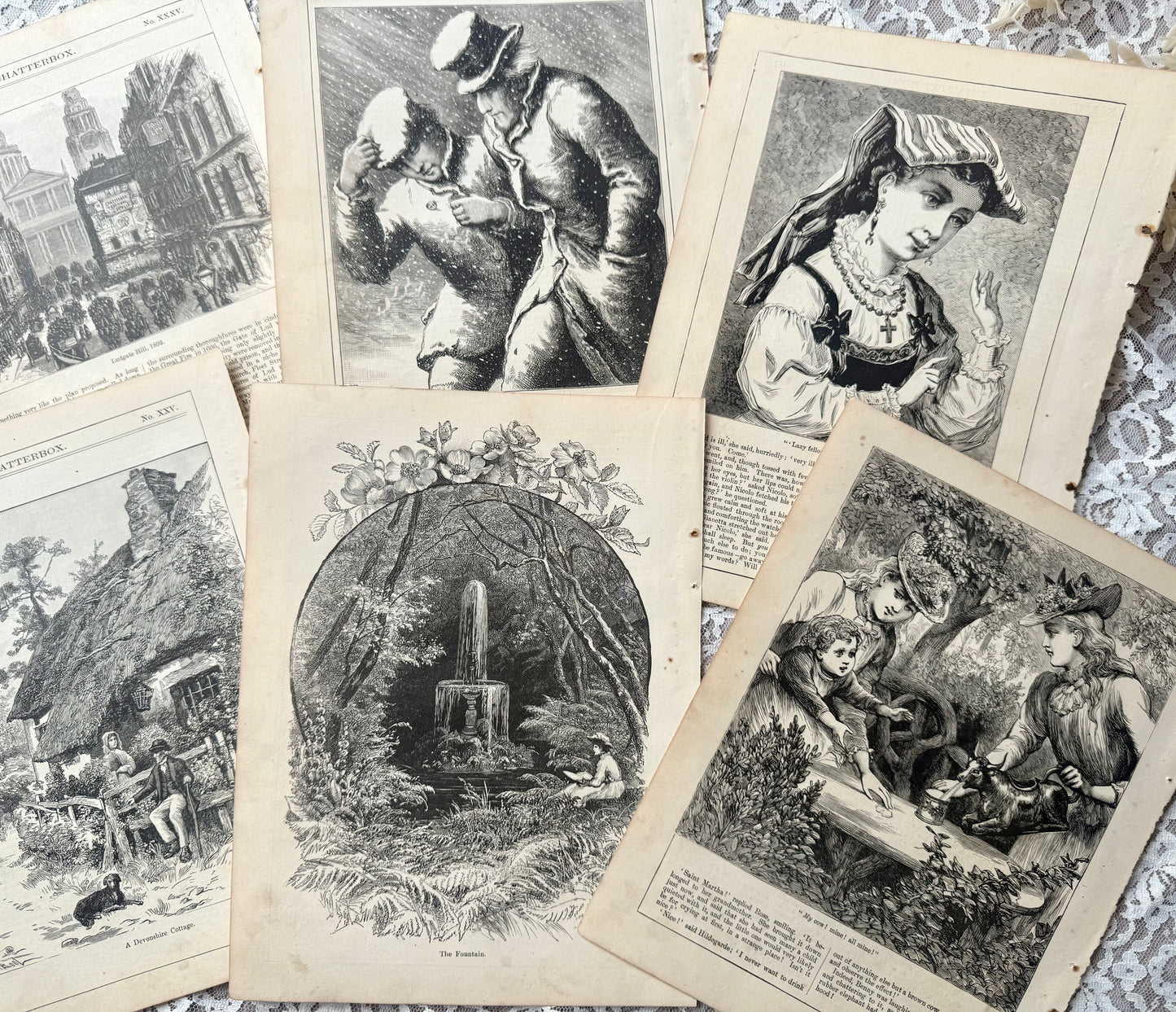 Vintage Chatterbox Illustrations
