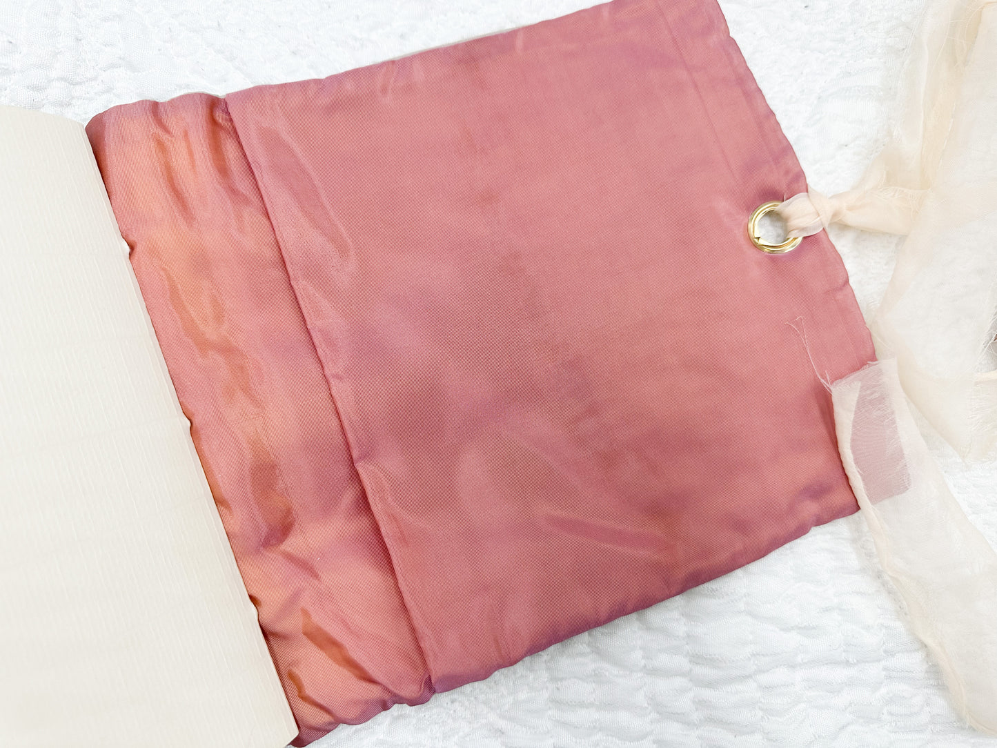 Handmade Journal with Vintage Linen