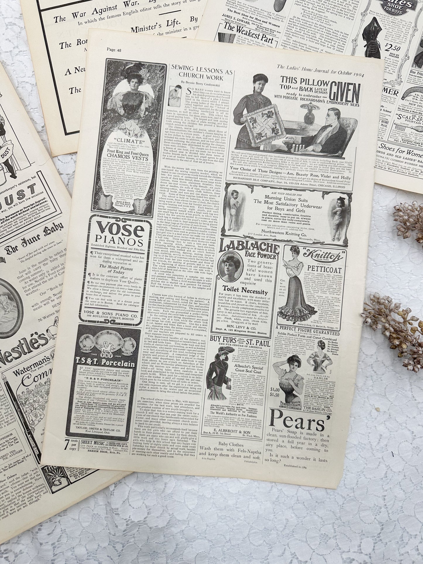 Vintage Magazine Page Set