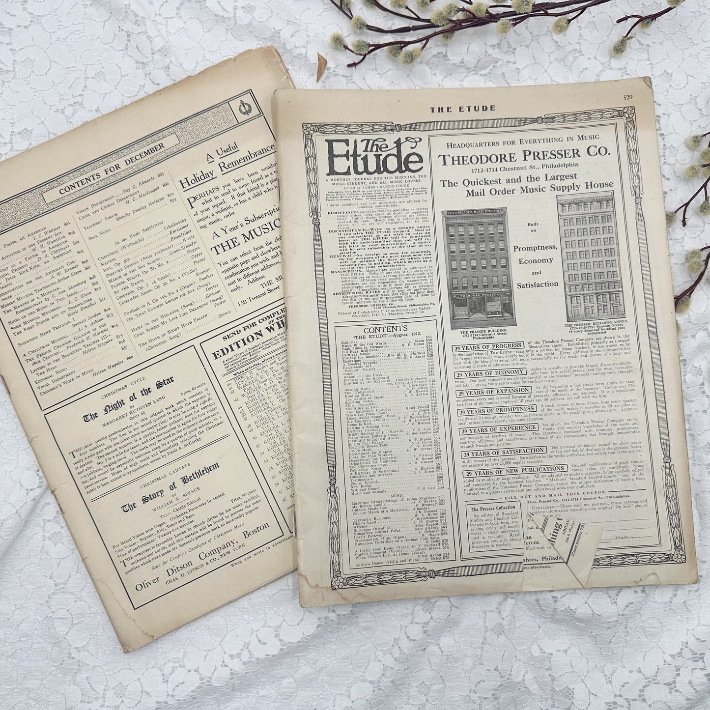 Vintage Etude Magazine Set