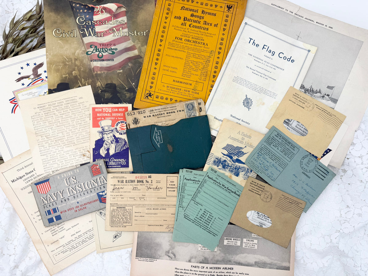 Vintage Military Ephemera Set