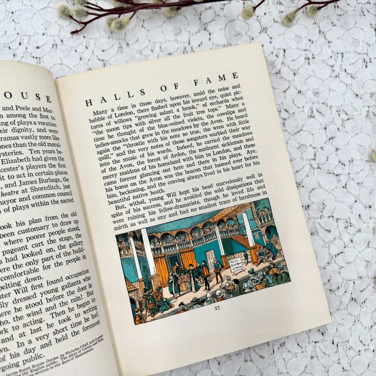 Vintage Bookhouse with Illustrations