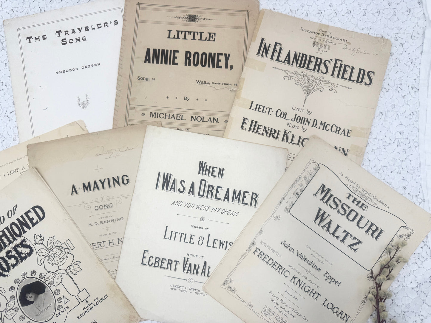 Vintage Music Sheets