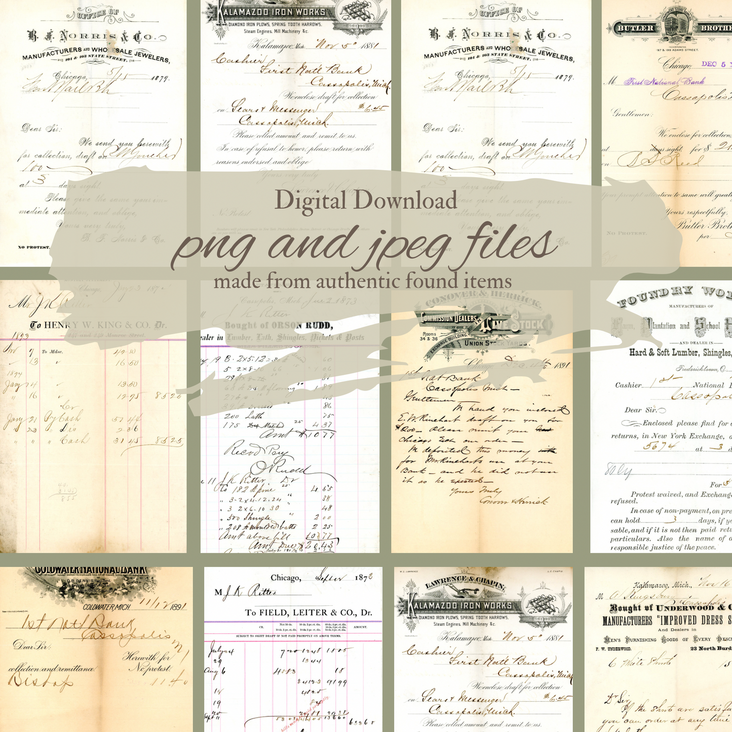 Invoice Headers- Digital Download