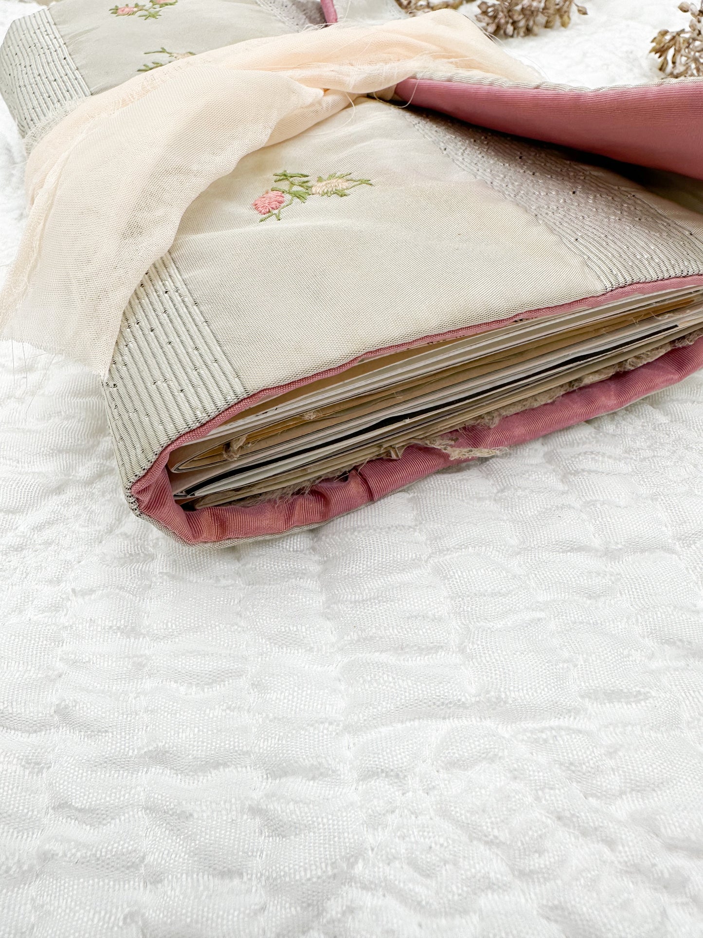 Handmade Journal with Vintage Linen