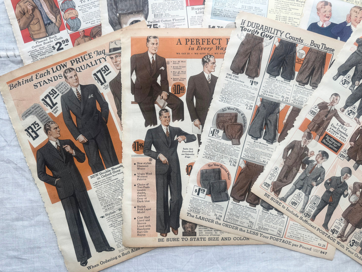 Vintage Catalog Pages
