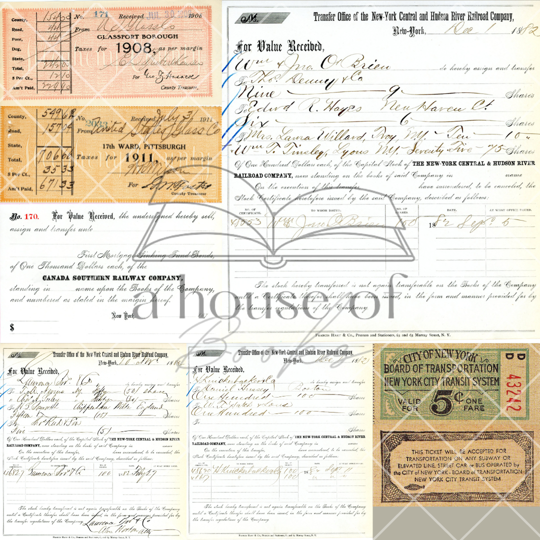 Tickets, Tags, and Invoices- Digital Download