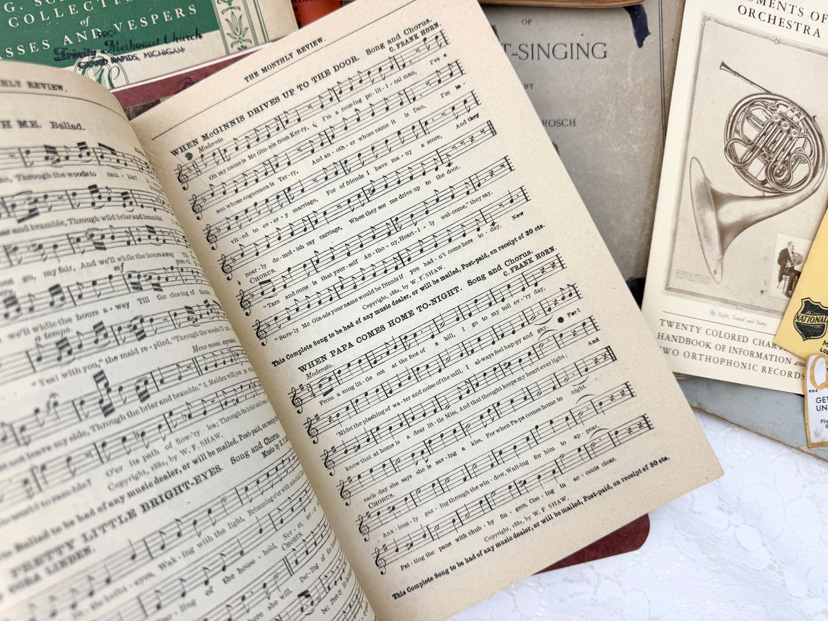 Vintage Music Ephemera Set