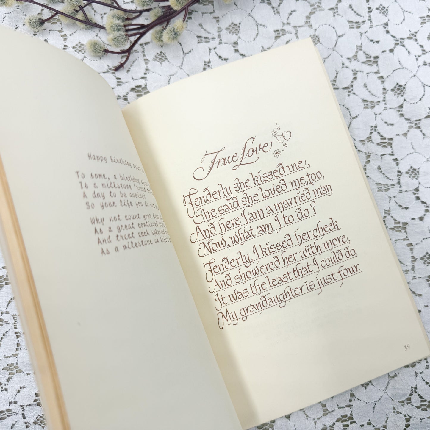 Vintage Poetry Book