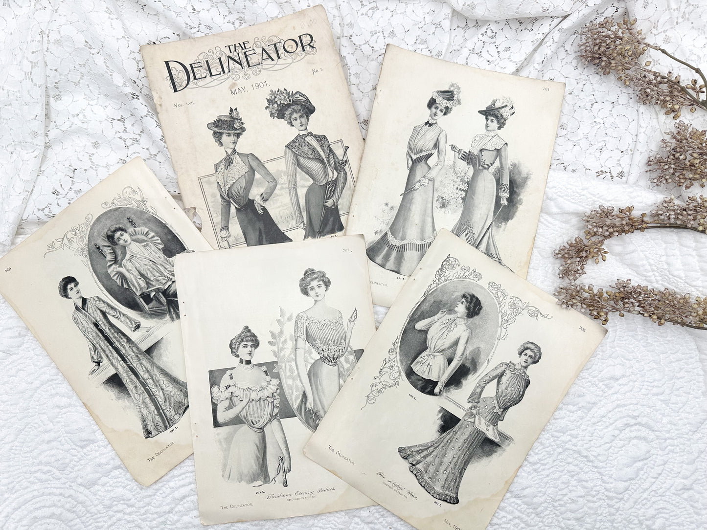 Vintage Fashion Plates and Pages