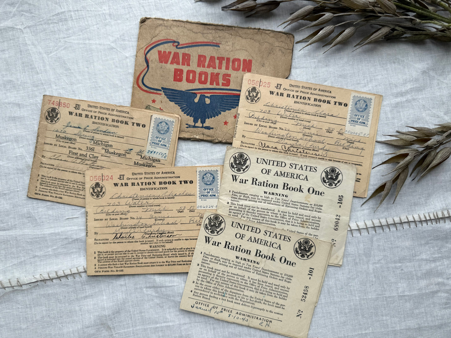 Vintage War Ration Books