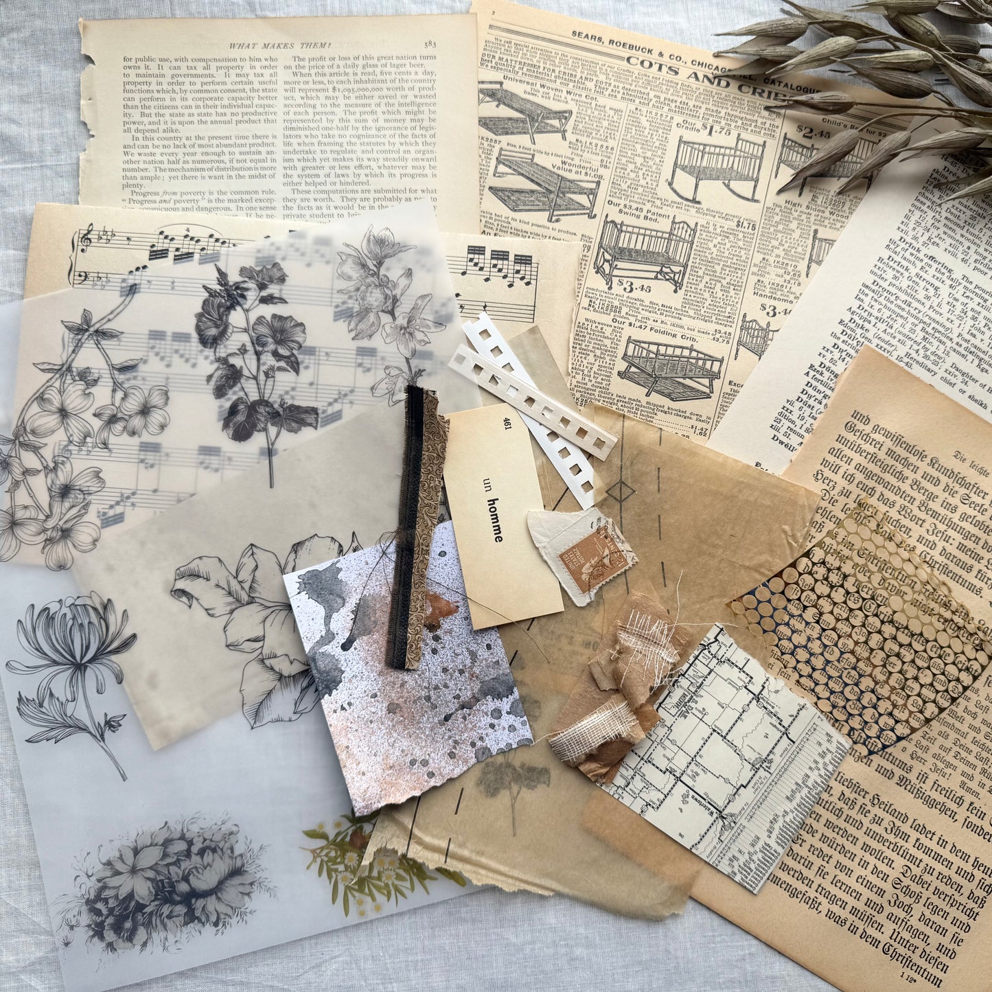 Collage Prompt Kit- Floral